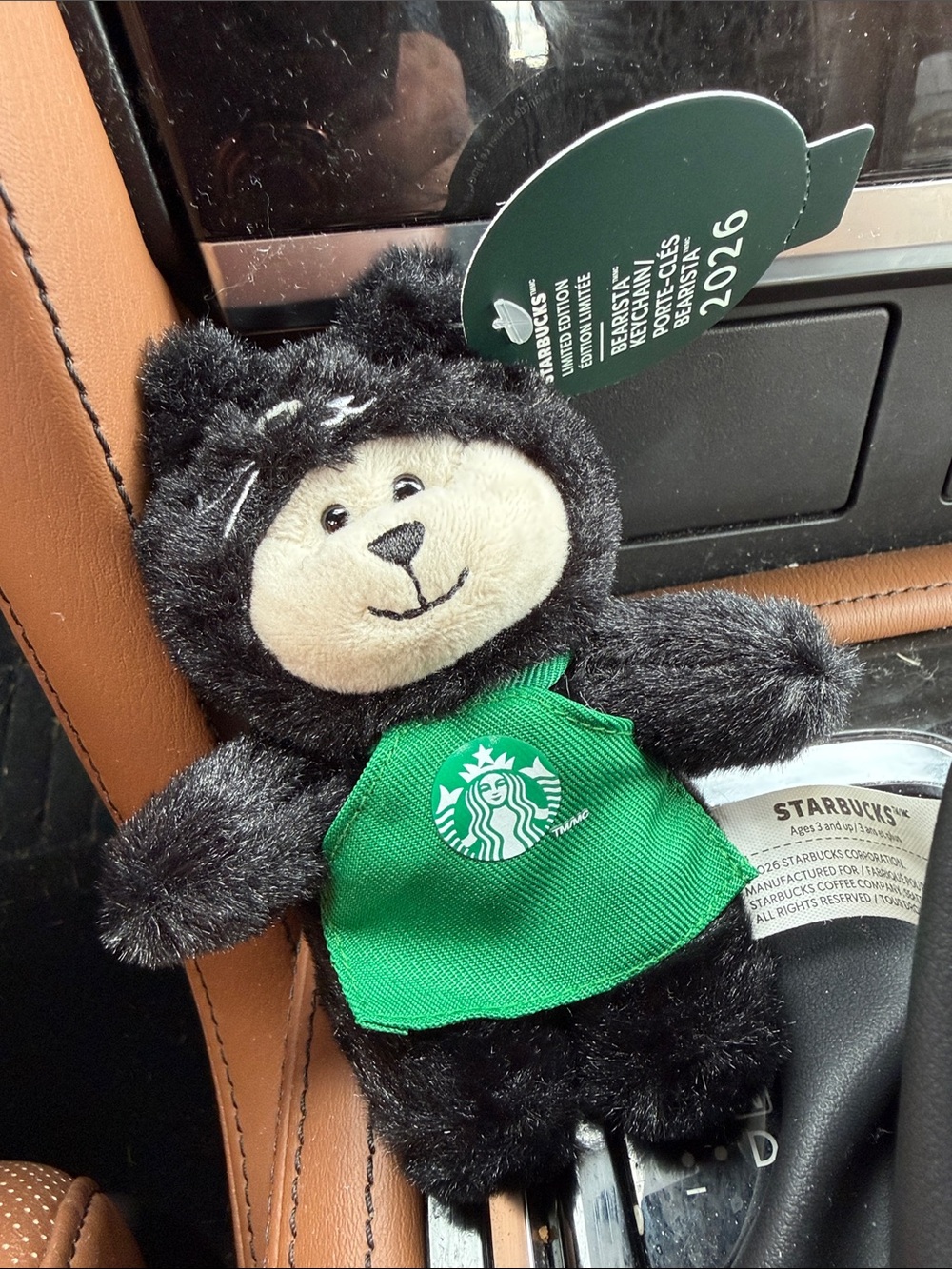 Starbucks Black cat Keychain NEW